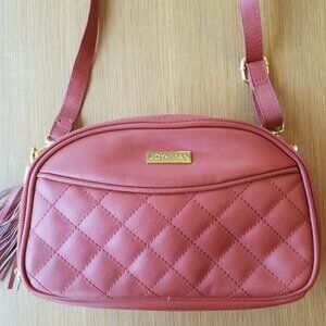 Joy & Iman Quilted Leather Crossbody Purse